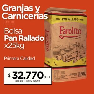 Bolsa Pan Rallado x 25kg